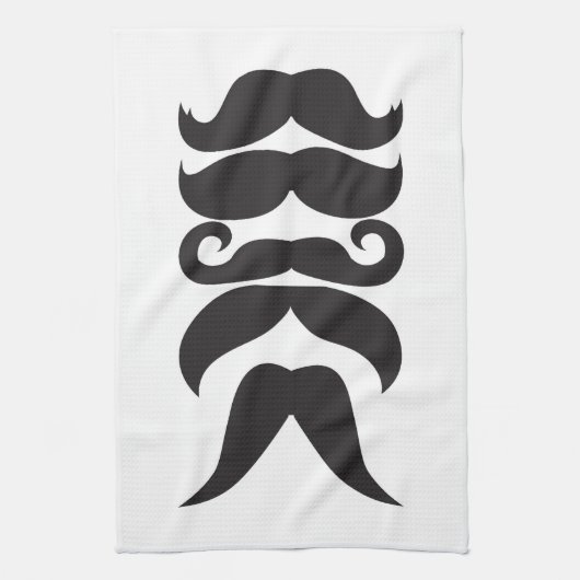 Mustache Choices Geschirrtuch (Vertikal)