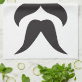 Mustache Choices Küchentuch (Gefaltet)
