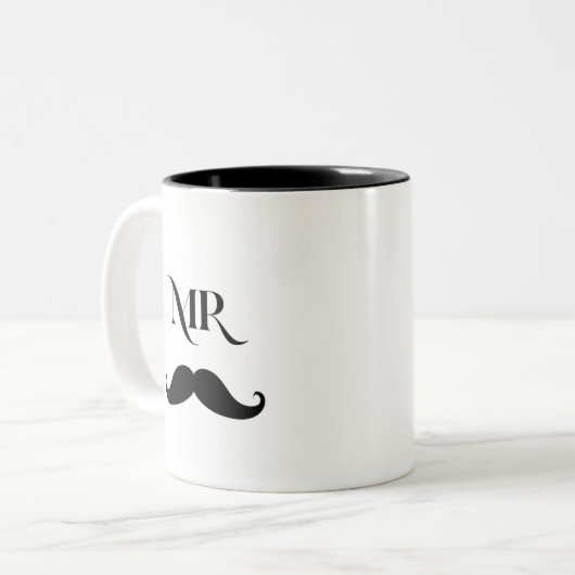 Mustache Coffee Tasse (Vorderseite Links)