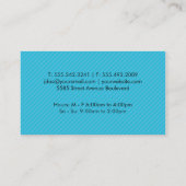 Mustache Comb | Shaves Hair Cuts Visitenkarte (Rückseite)