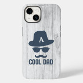 Mustache Cooler Vater Bester VATER je Monogramm Case-Mate iPhone Hülle (Rückseite)