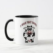 Mustache Cow Teat Smarts Tasse (Links)