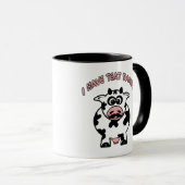 Mustache Cow Teat Smarts Tasse (VorderseiteRechts)