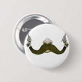 Mustache Cowboy Button (Vorne & Hinten)