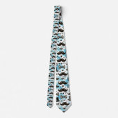 Mustache Dapper Pattern Necktie Tie Krawatte (Rückseite)