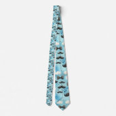 Mustache Dapper Pattern Necktie Tie Krawatte (Rückseite)