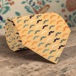 Mustache Dapper Pattern Necktie Tie Krawatte
