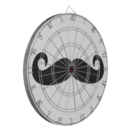 Mustache Dartscheibe (Vorderseite Links)