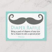 Mustache Diaper Raffles Tickets (Vorderseite)
