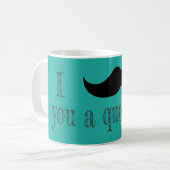 Mustache dir eine Frage Kaffeetasse (Vorderseite Links)