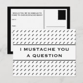 Mustache dir eine Frage-Mod Strip Postkarte (Vorne/Hinten)
