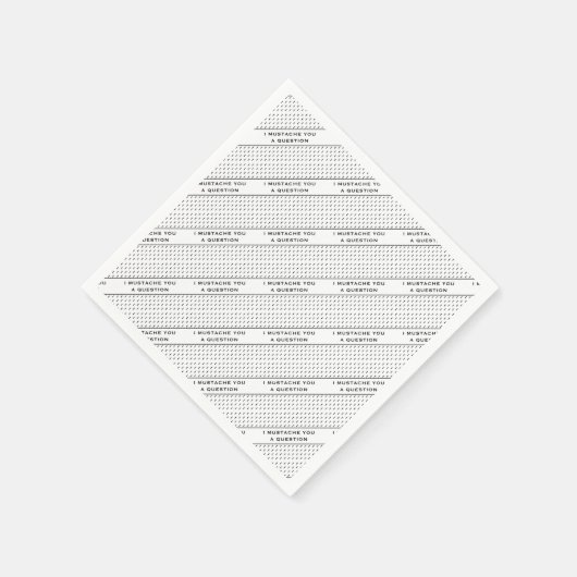 Mustache dir eine Frage-Mod Strip Serviette (Ecke)