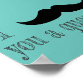 Mustache dir eine Frage Poster (Ecke)
