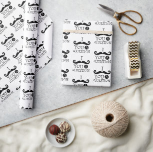 Mustache dir einen Spaß Vatertag Geschenkpapier