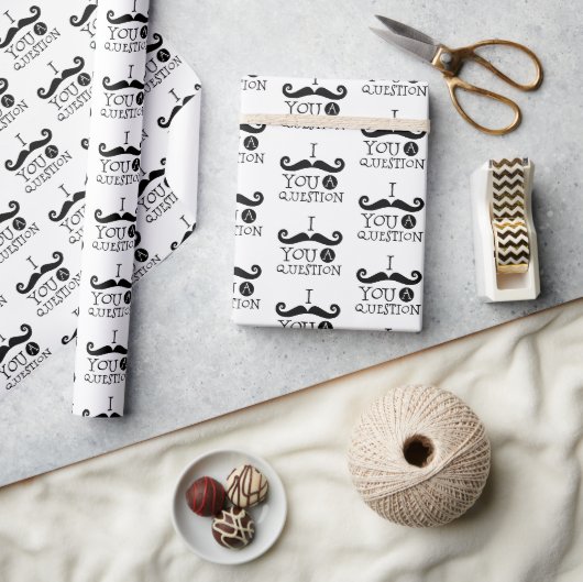 Mustache dir einen Spaß Vatertag Geschenkpapier (Kunsthandwerk)