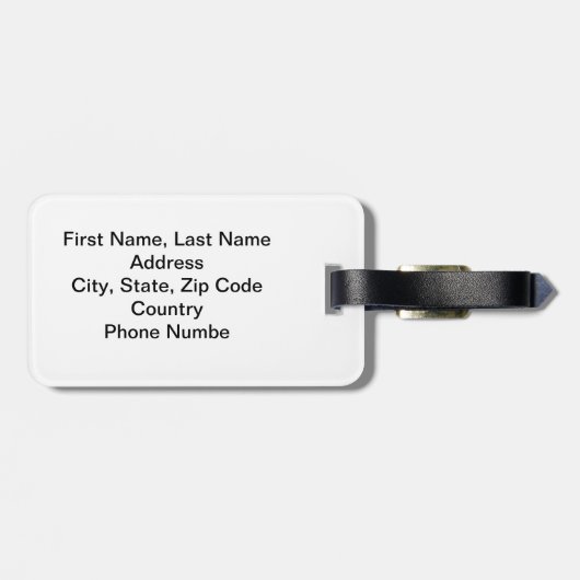 Mustache Disguise Funny Gepäckanhänger (Rückseite horizontal)