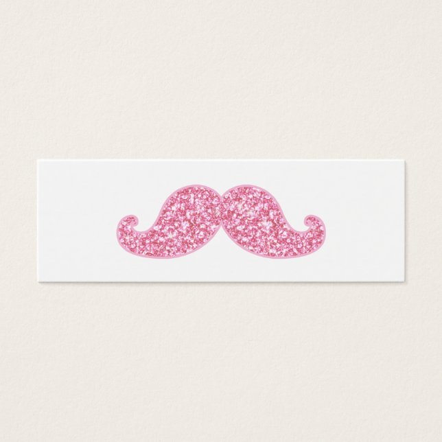 MUSTACHE-DRUCKER GLITZER PINK (Vorderseite)