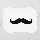 Mustache Einladung (Vorne/Hinten)