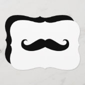 Mustache Einladung (Vorne/Hinten)