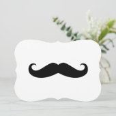Mustache Einladung (Stehend Vorderseite)