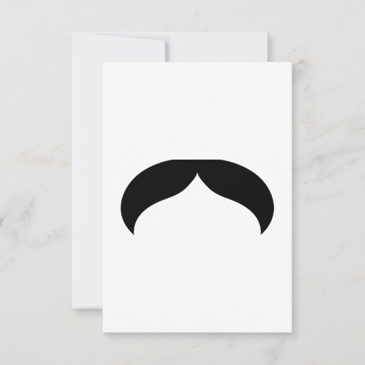 Mustache-Einladung Einladung (Vorderseite)