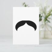 Mustache-Einladung Einladung (Stehend Vorderseite)