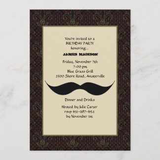 Mustache-Einladung Einladung