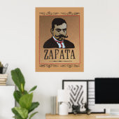 Mustache - Emiliano Zapata Poster (Heimbüro)