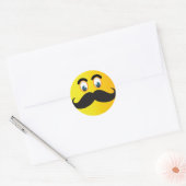 Mustache Emoji Sticker (Umschlag)