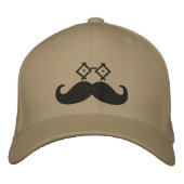 Mustache Eyeware Bestickte Baseballkappe (Vorderseite)