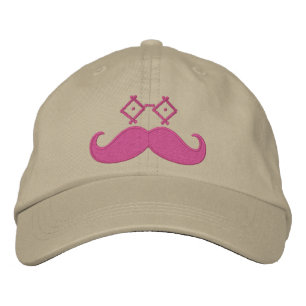 Mustache Eyeware PINK Bestickte Kappe