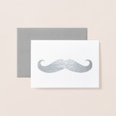 Mustache Folienkarte (Vorderseite mit Umschlag)