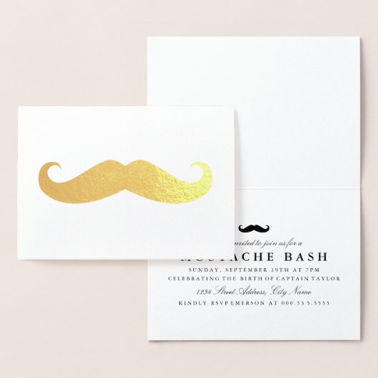 Mustache Folienkarte (Anzeige)