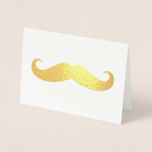 Mustache Folienkarte (Vorderseite)