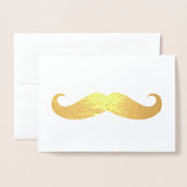 Mustache Folienkarte (Vorderseite mit Umschlag)