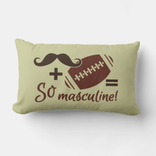 Mustache & Football-Farbwerfer Lendenkissen
