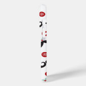 Mustache Funny Face Snowflake Mistletoe Holiday Case-Mate iPhone Hülle (Rückseite / Links)