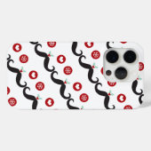 Mustache Funny Face Snowflake Mistletoe Holiday Case-Mate iPhone Hülle (Rückseite (Horizontal))
