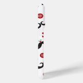 Mustache Funny Face Snowflake Mistletoe Holiday Case-Mate iPhone Hülle (Rückseite / Rechts)