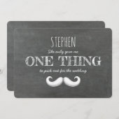 Mustache Funny Trauzeuge oder Trauzeuge Vorschlag Einladung (Vorne/Hinten)