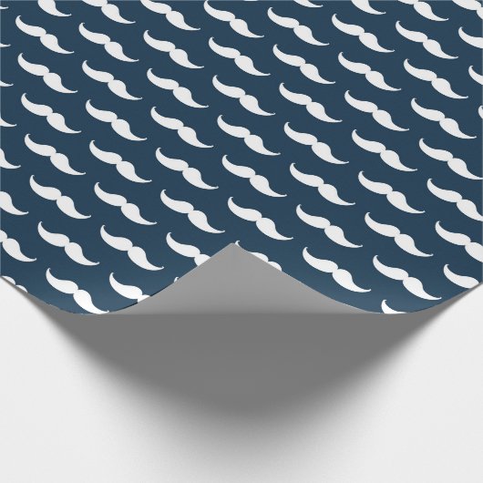 Mustache Geschenkpapier (Ecke)