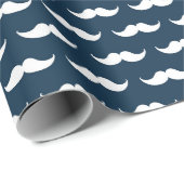 Mustache Geschenkpapier (Rolleneckpunkt)