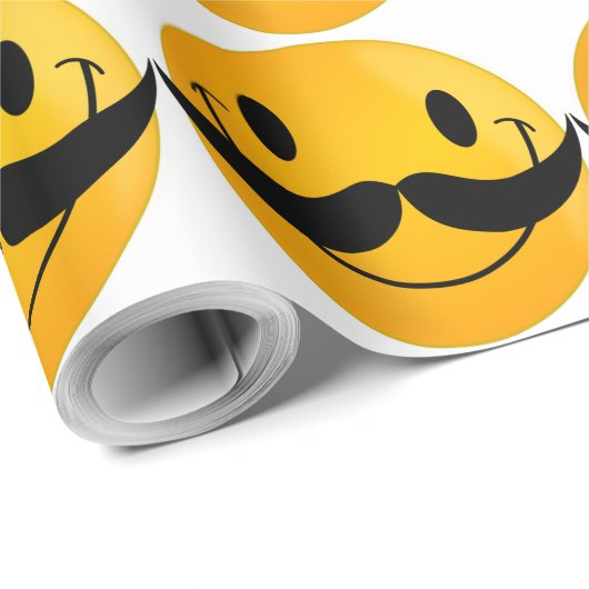 MUSTACHE GESCHENKPAPIER (Rolleneckpunkt)