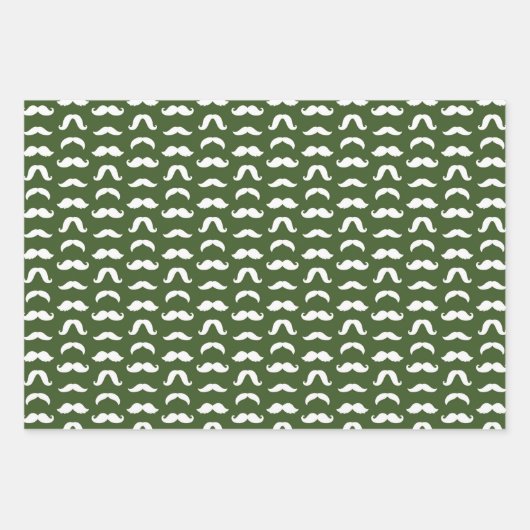 Mustache Geschenkpapier Set (Vorderseite 2)