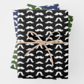 Mustache Geschenkpapier Set (Beispiel)