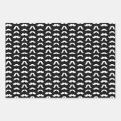 Mustache Geschenkpapier Set (Vorderseite)