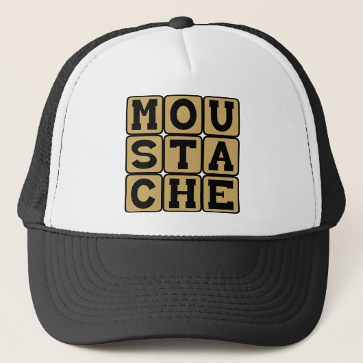 Mustache, Gesichtshaar Truckerkappe (Vorderseite)