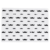 Mustache Gift Bag Große Geschenktüte (Rückseite)
