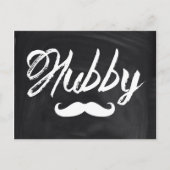 Mustache Groom Honeymoon hubby Postkarte (Vorderseite)