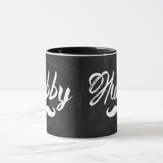 Mustache Groom Honeymoon hubby Tasse (Zentrum)